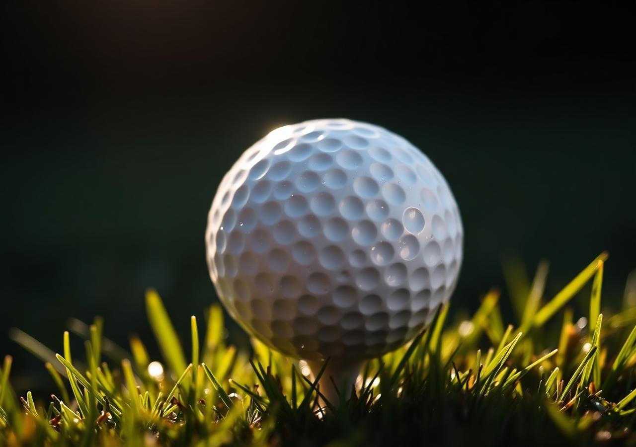 Golf ball on a tee